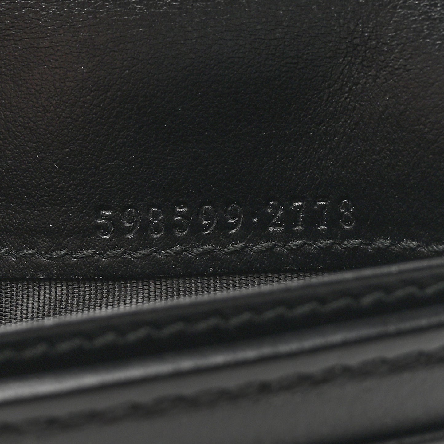 Calfskin Matelasse GG Marmont Passport Case Black