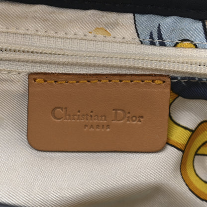 Christian Dior Denim Calfskin Saddle Bag Blue 6 of 12