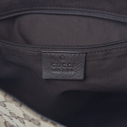 Gucci Monogram Large New Ladies Web Hobo Dark Brown 6 of 10