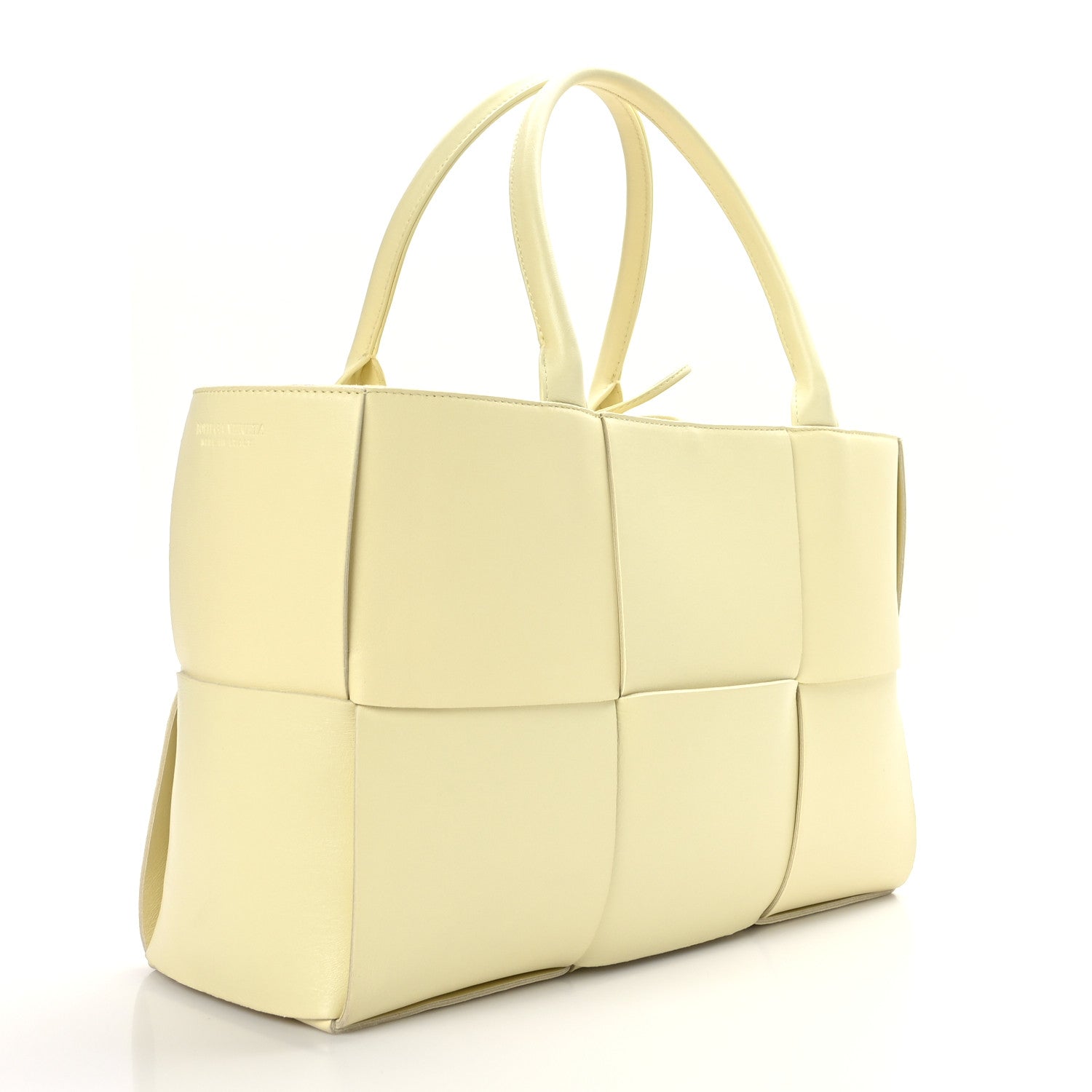 Bottega Veneta Calfskin Intreccio Medium Arco Tote Sherbert 4 of 9