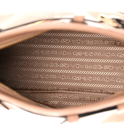 Prada Glossy Calfskin Triangle Small Bonnie Shoulder Bag Cameo 4 of 10
