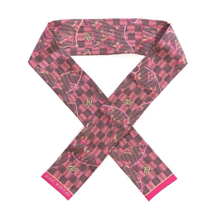 Louis Vuitton Silk Monogram Damier Pop Print Bandeau Pink 1 of 5