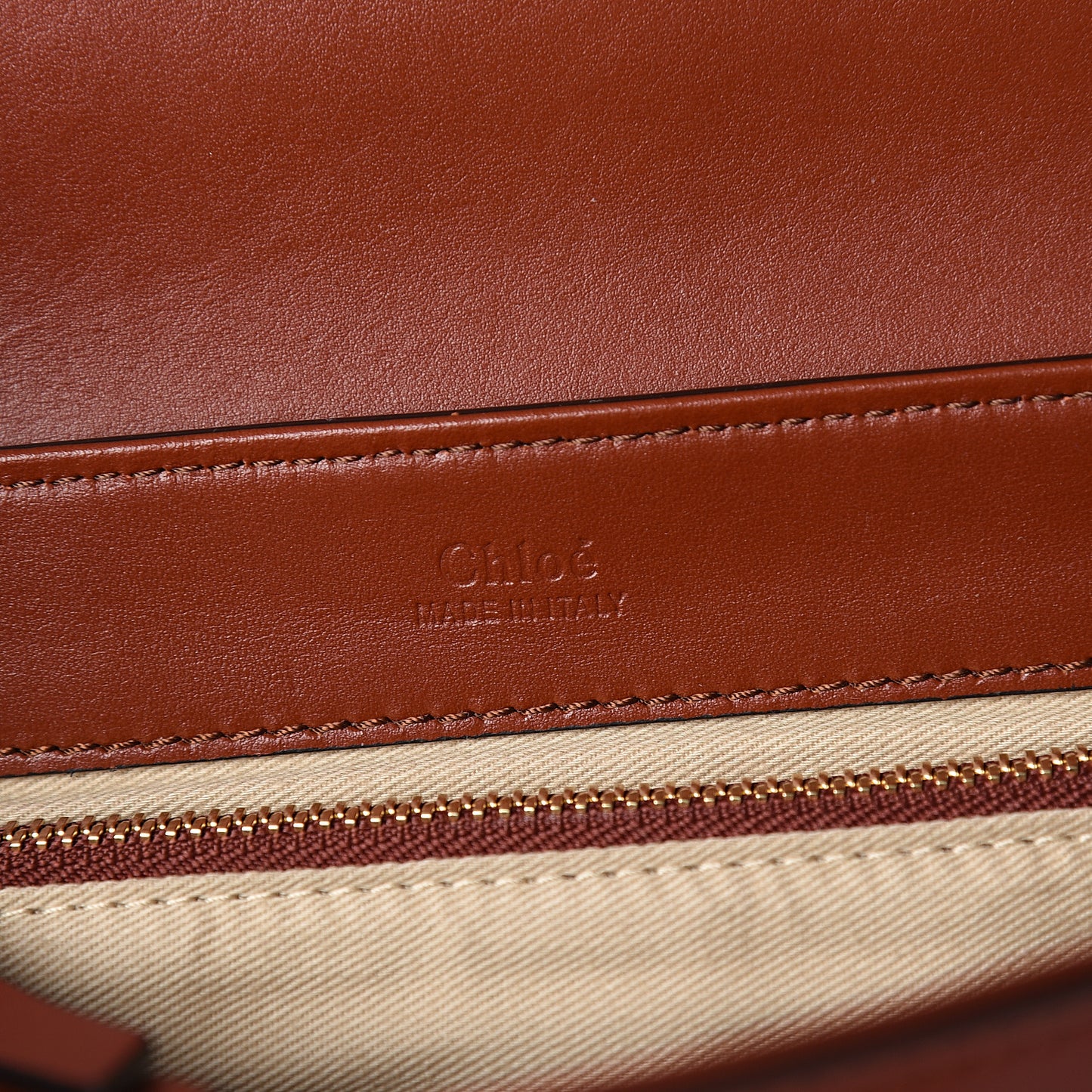 Calfskin Small C Double Carry Sepia Brown