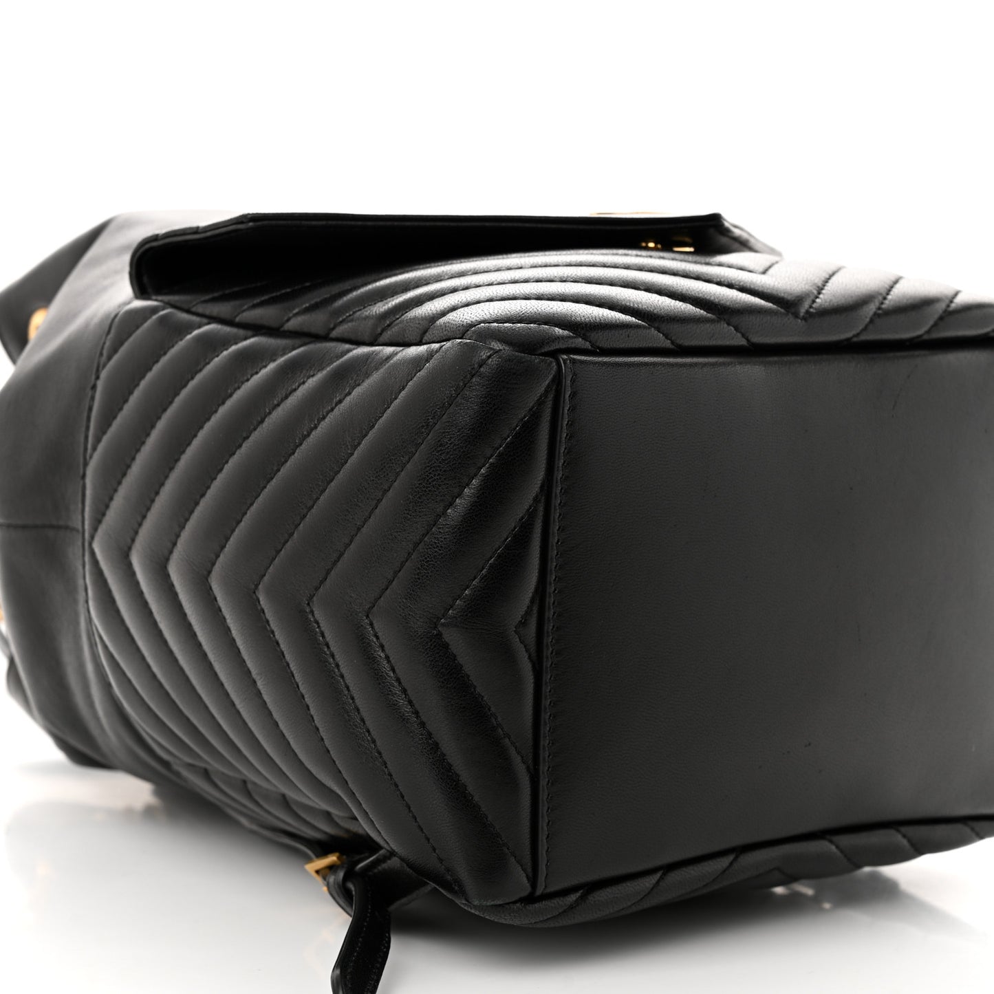 Lambskin Matelasse Monogram Joe Backpack Black