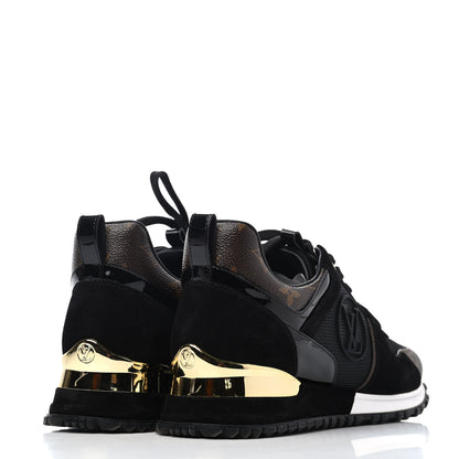 Louis Vuitton Suede Monogram Run Away Sneakers 38 Black 3 of 4
