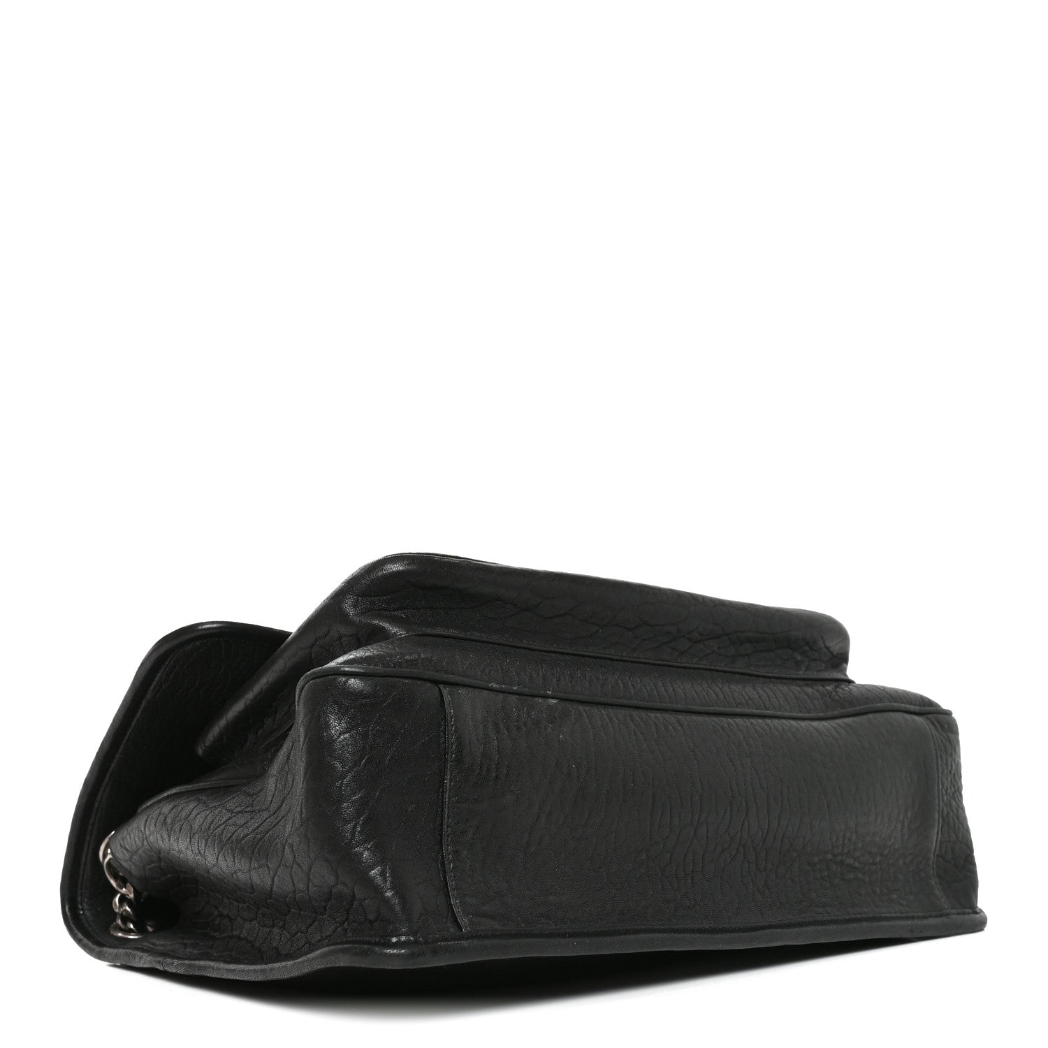 Saint Laurent Grained Lambskin Monogram Large Niki Chain Satchel Black 3 of 9