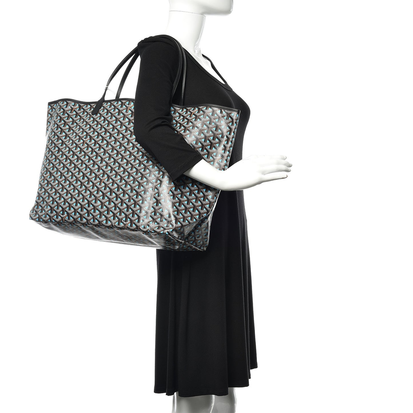 Goyardine Saint Louis Claire Voie GM Black Blue