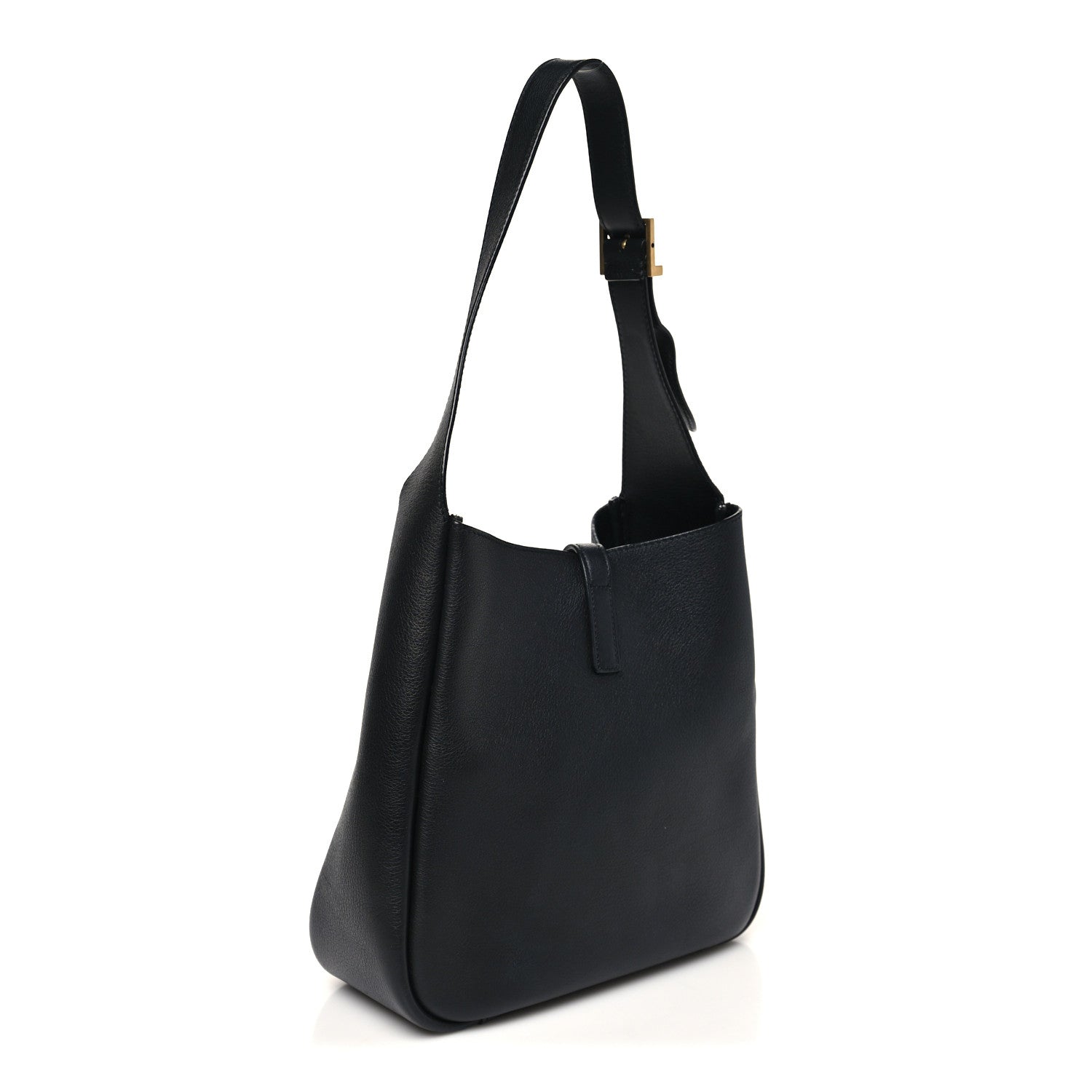 Saint Laurent Smooth Calfskin Small Le 5 A 7 Soft Hobo Black 3 of 10