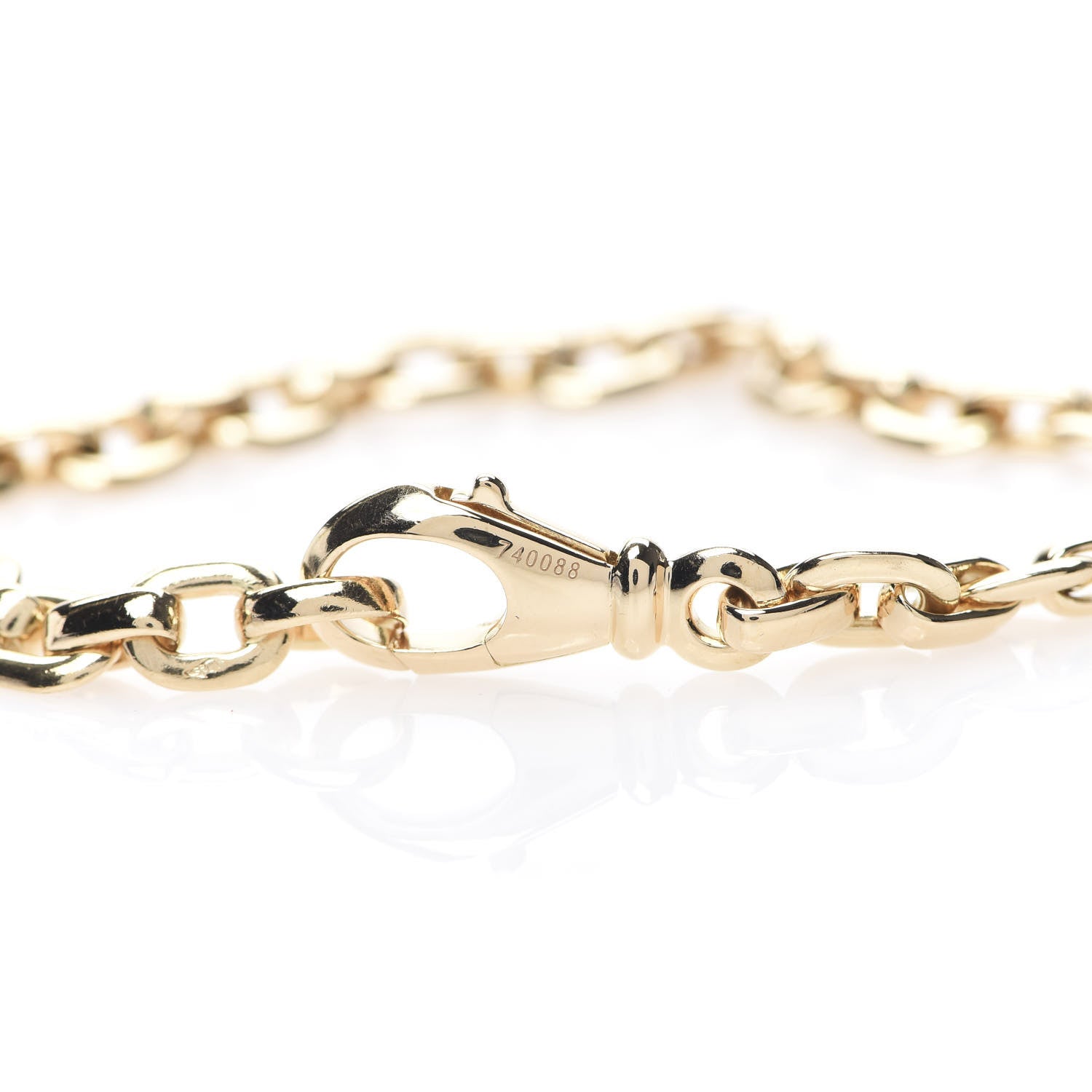 Cartier 18K Yellow Gold Meplat Link Chain Bracelet 4 of 4