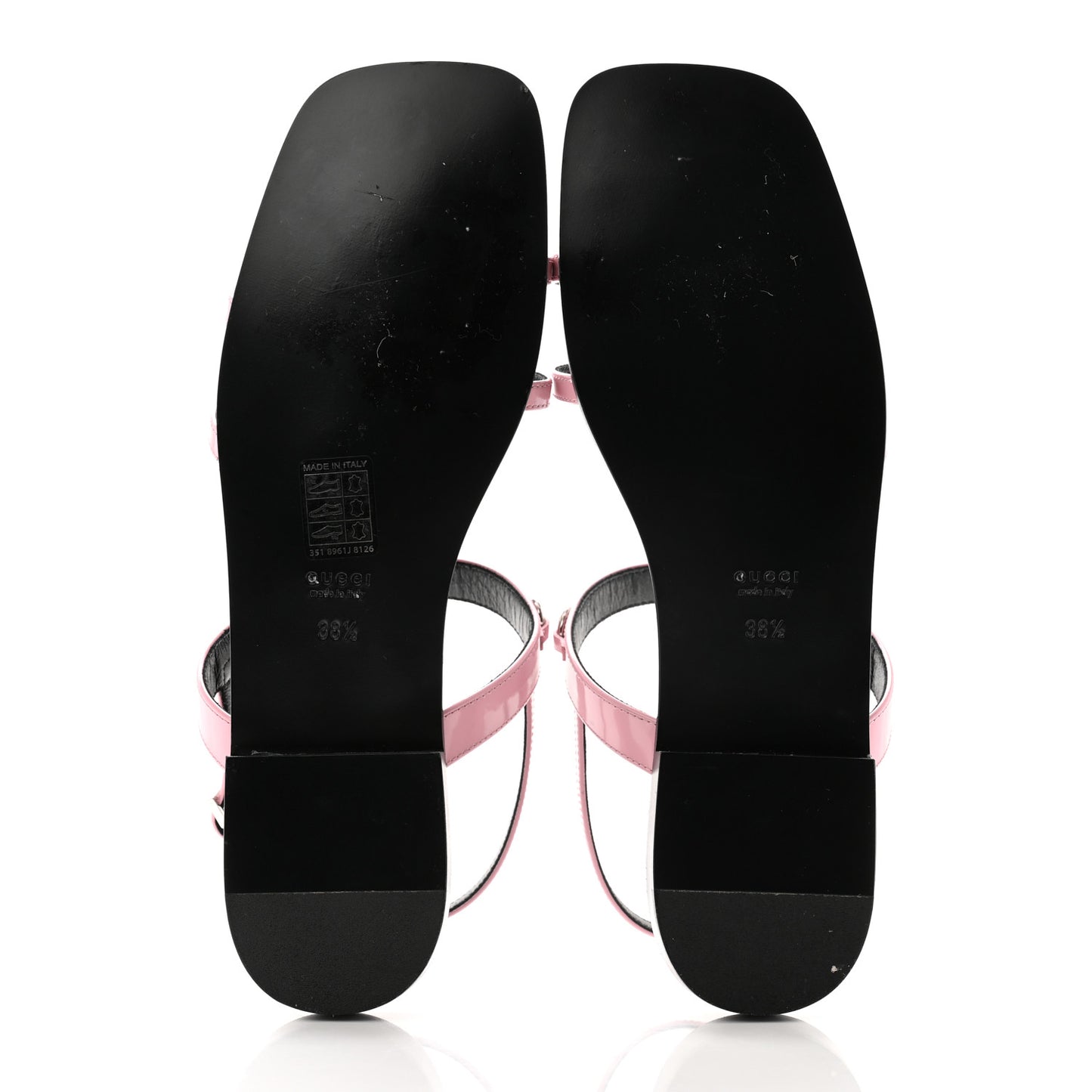Calfskin Horsebit Divine Slingback Sandals 38.5 Pink