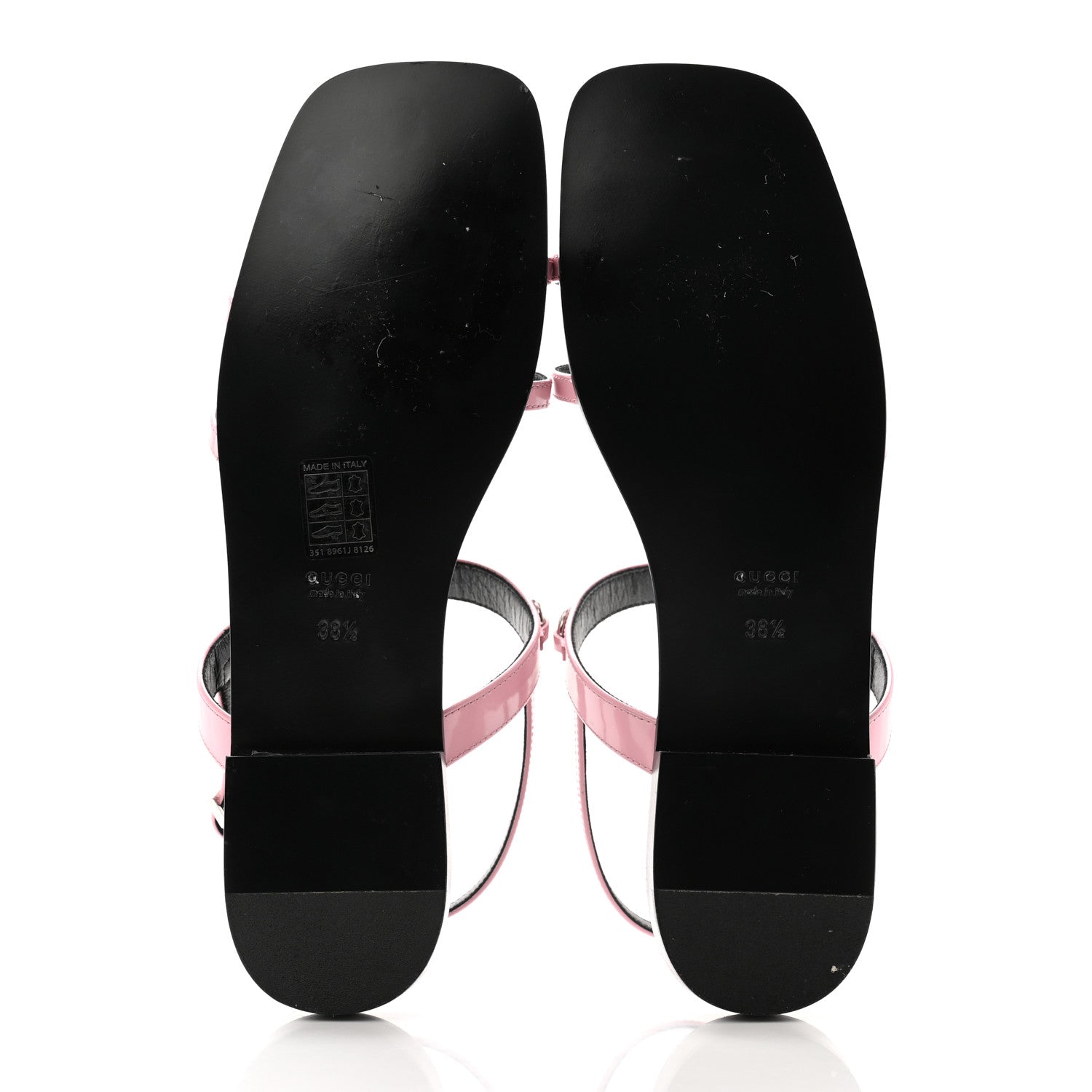 Gucci Calfskin Horsebit Divine Slingback Sandals 38.5 Pink 5 of 8