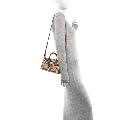 Burberry Vintage Check Mini Bowling Bag Briar Brown 2 of 9