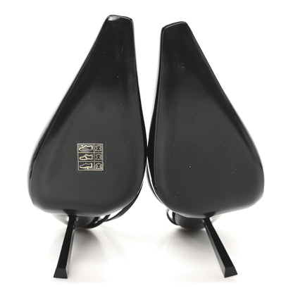 Saint Laurent Patent Crystal Anouk 115 Ankle Strap Pumps 38 Black 6 of 9