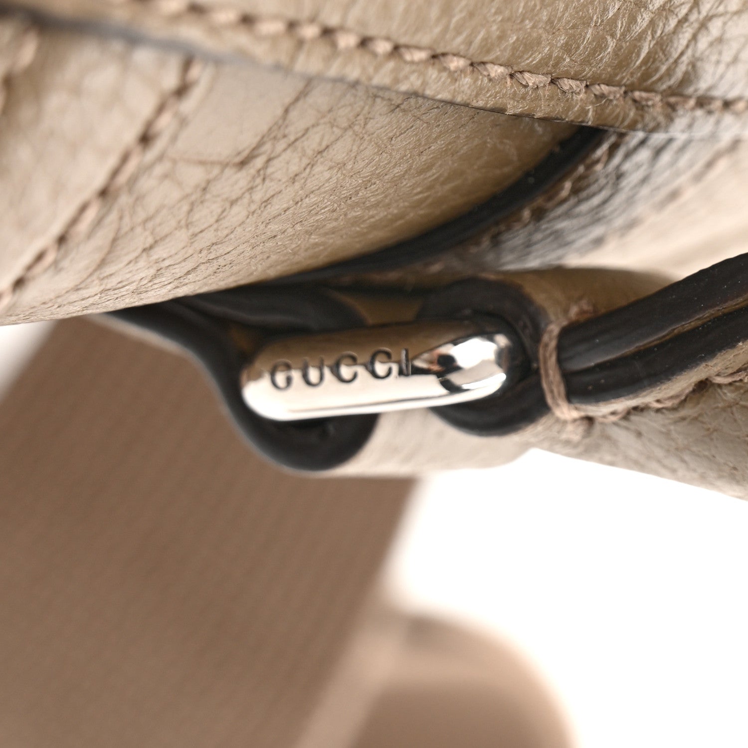 Gucci Piuma Calfskin Jumbo GG Embossed Mini Duffle Bag Good Taupe 11 of 13