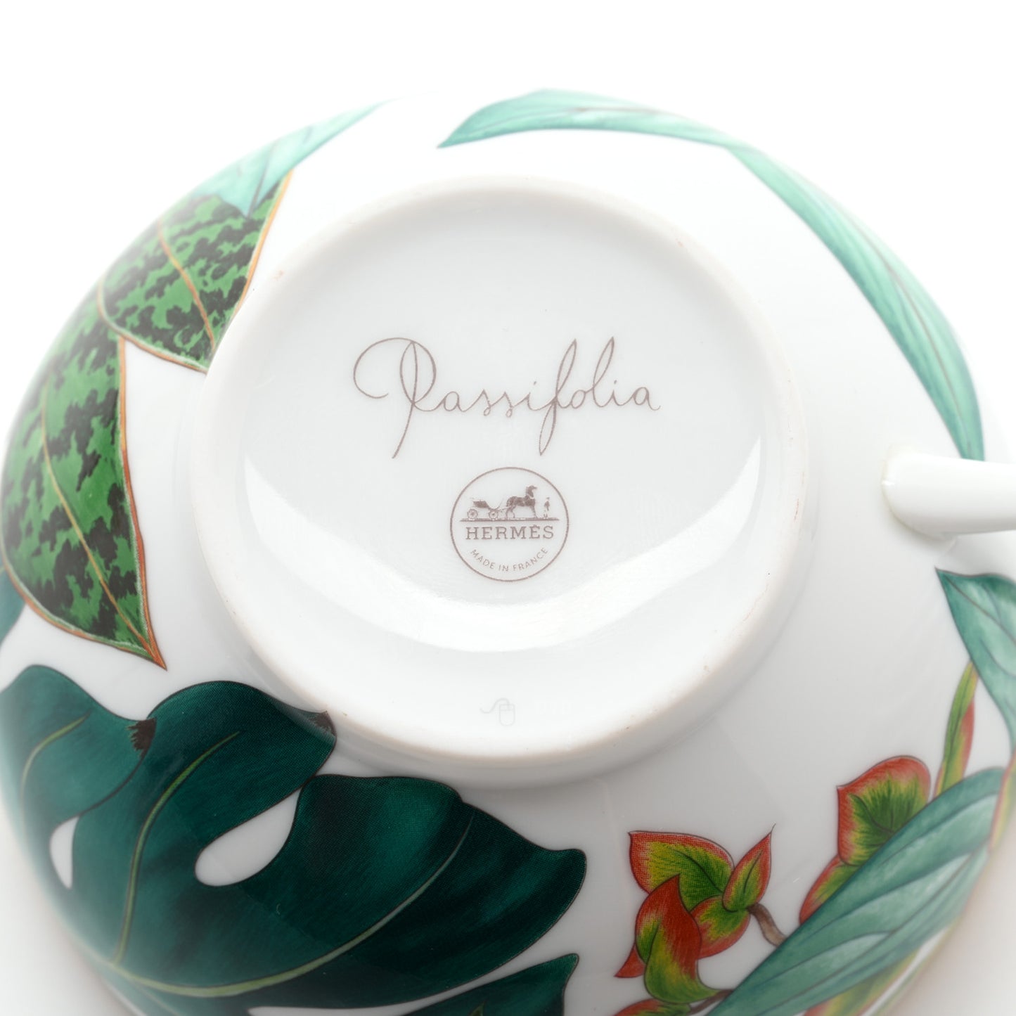 Porcelain Passifolia Tea Cup And Saucer