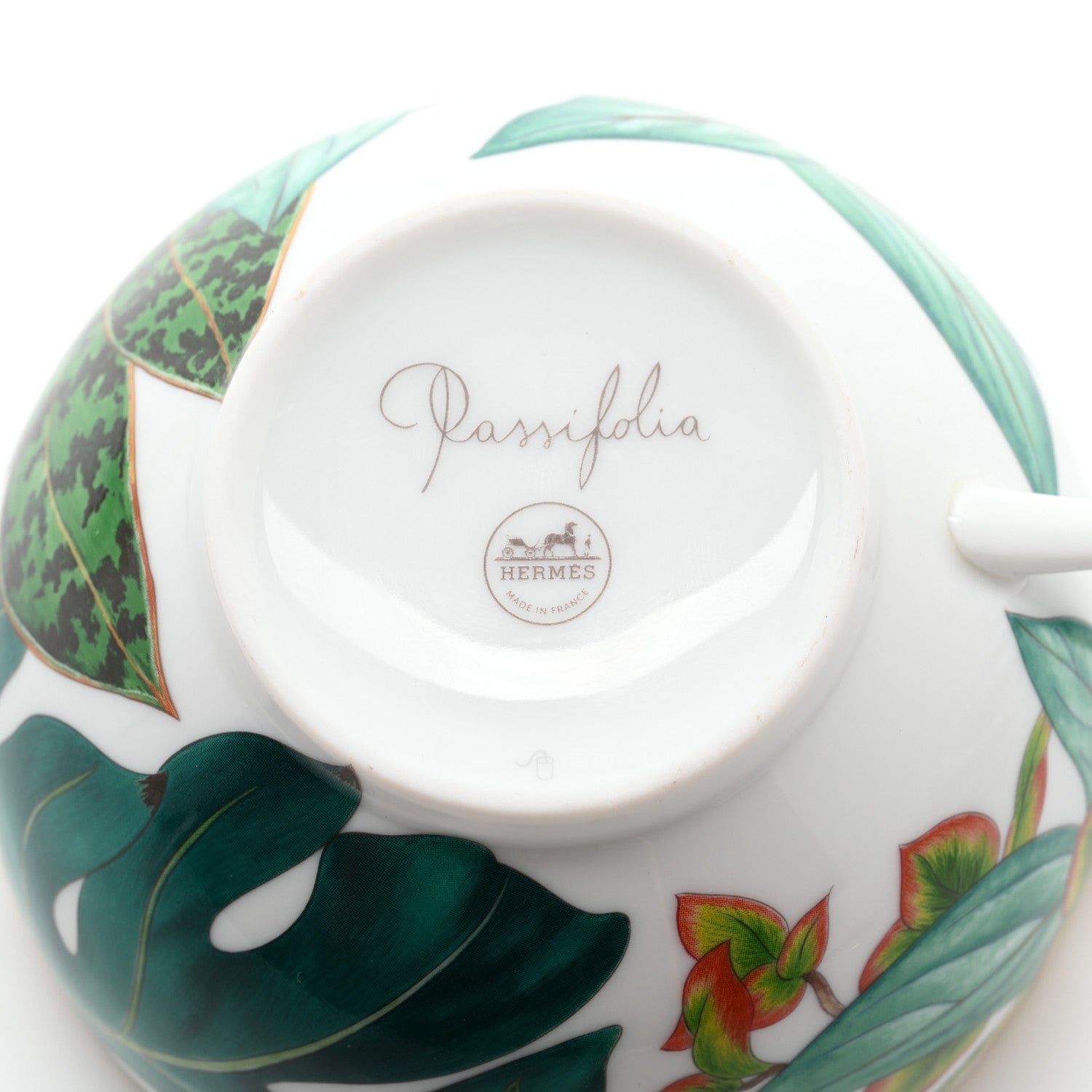Hermes Porcelain Passifolia Tea Cup And Saucer 7 of 11