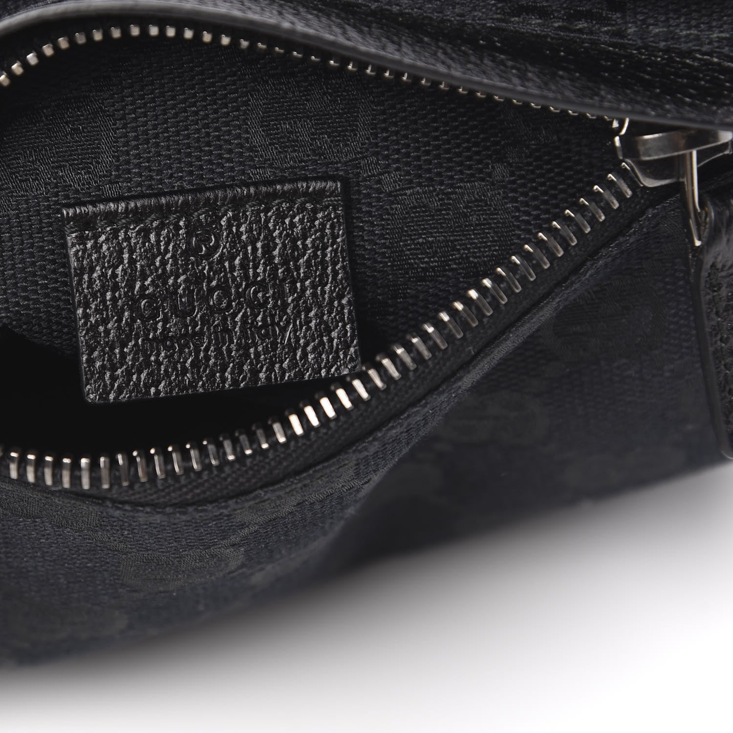Gucci GG Monogram Double Pocket Belt Bag Black 6 of 10