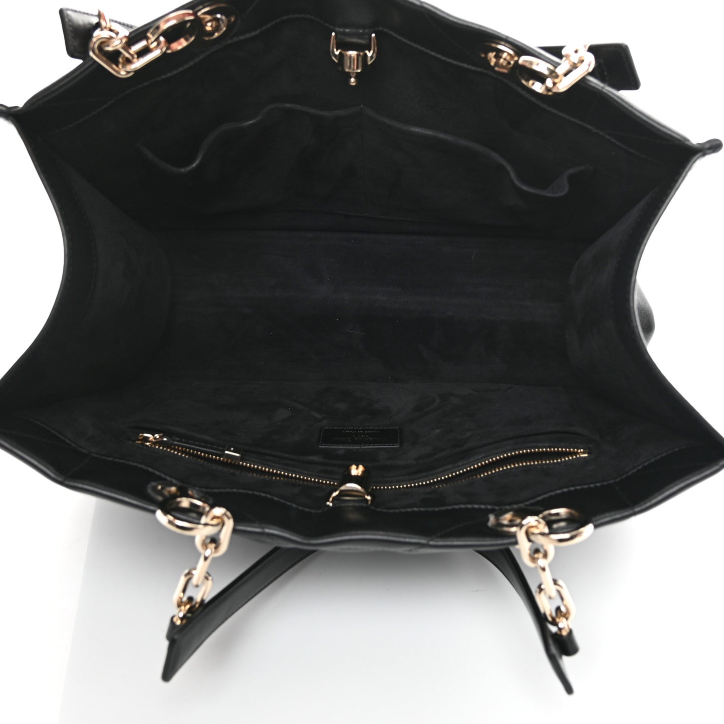 Calfskin Archicannage Medium Essential Tote Black