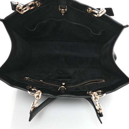 Christian Dior Calfskin Archicannage Medium Essential Tote Black 5 of 11