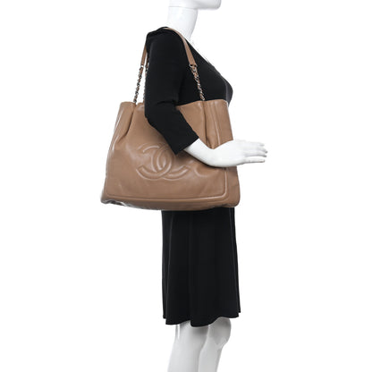 Chanel Caviar CC Timeless Shoulder Bag Dark Beige 2 of 10