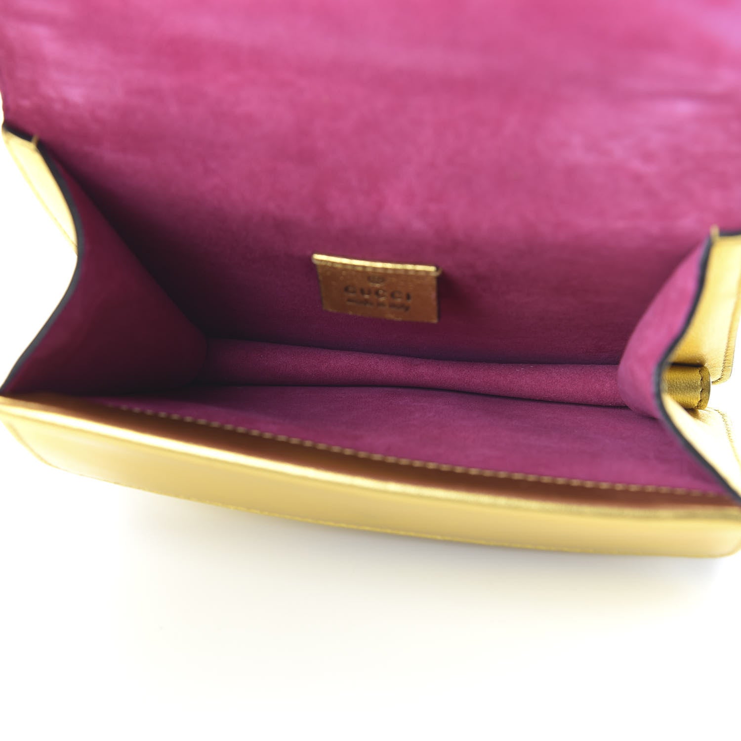 Gucci Metallic Calfskin Crystal Mini Dionysus Shoulder Bag Gold 5 of 11