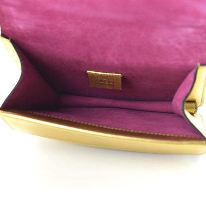 Gucci Metallic Calfskin Crystal Mini Dionysus Shoulder Bag Gold 5 of 11