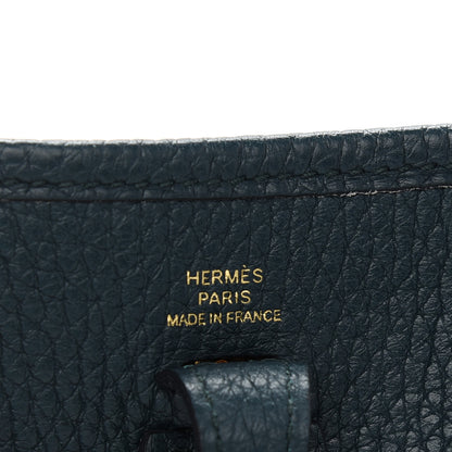 Hermes Taurillon Clemence Amazone Evelyne TPM Vert Cypress 6 of 9