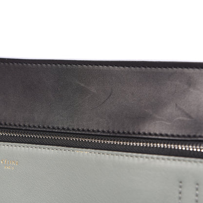 Celine Smooth Calfskin Large Bi-Color Edge Shoulder Bag Almond 15 of 17