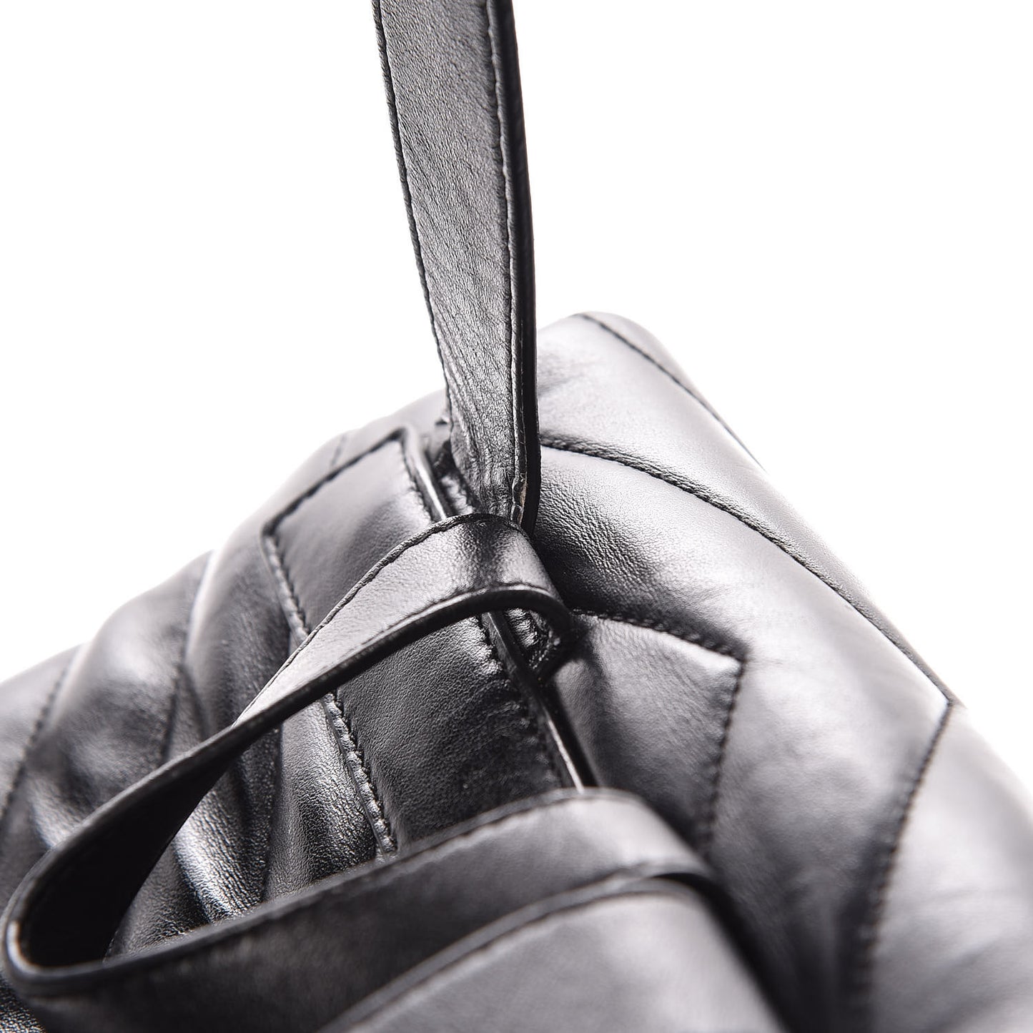 Calfskin Y Quilted Monogram Small Loulou Backpack Black