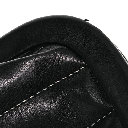 Chanel Lambskin Vertical Quilted Mademoiselle Clutch Black 11 of 15