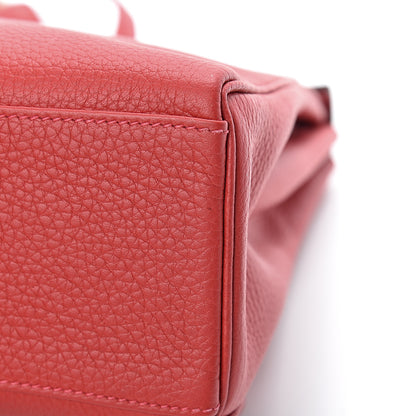 Hermes Taurillon Clemence Kelly Ado Backpack Rouge Casaque 11 of 11