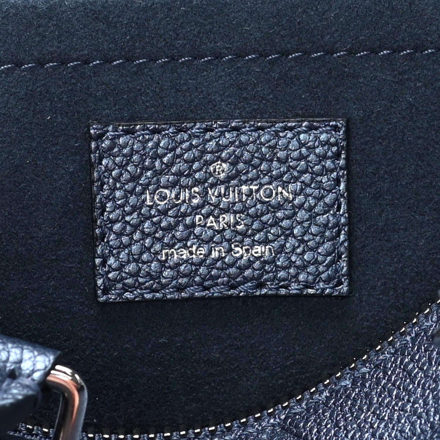 Louis Vuitton Metallic Empreinte Monogram Giant Speedy Bandouliere 20 Navy Nacre 6 of 8