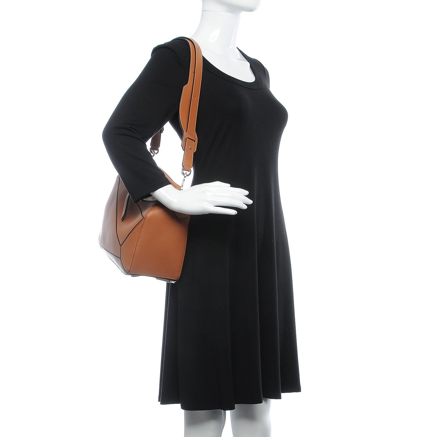 Calfskin Medium Puzzle Bag Tan