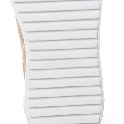 Louis Vuitton Monogram Giant Time Out Sneakers 39 Kaki White Beige 6 of 10