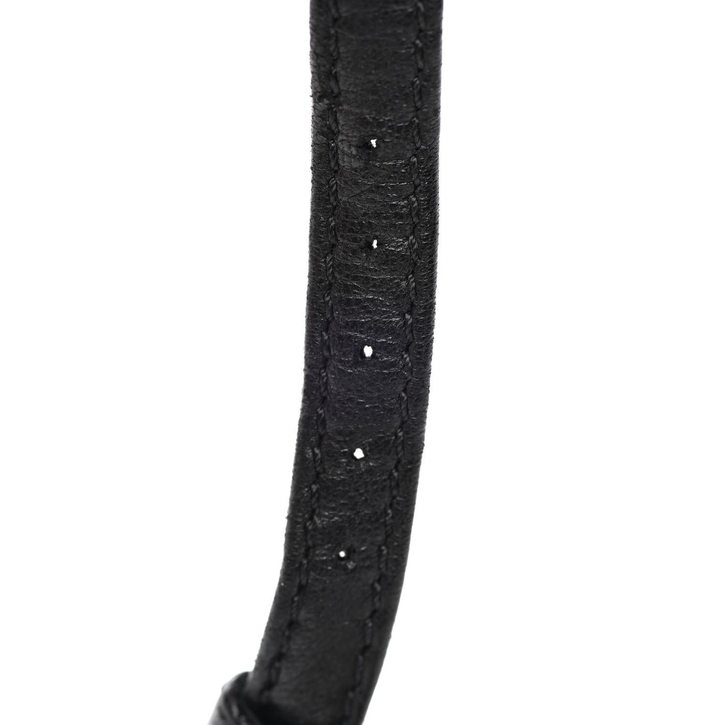 Lambskin Chain CC Logo Thong Sandals 39.5 Black