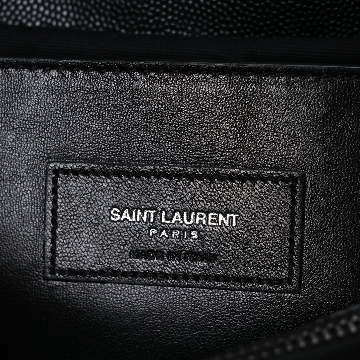 Grain De Poudre Medium West Hollywood Monogram Fold-Over Black