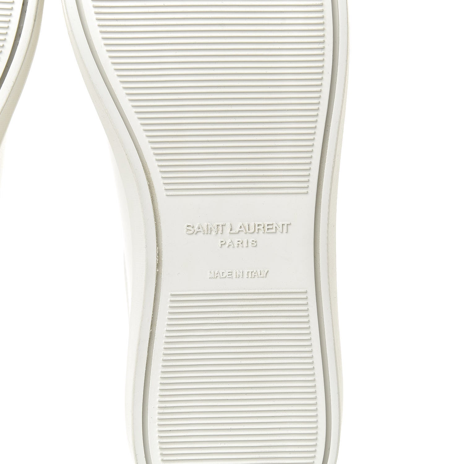 Saint Laurent Calfskin Leopard Print Andy Low Top Sneakers 36.5 White 6 of 9