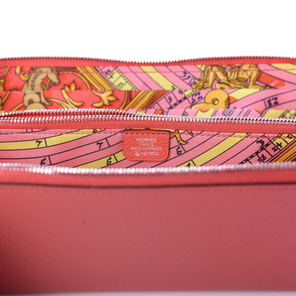 Hermes Epsom Silk'In Wallet Rose Jaipur 6 of 7