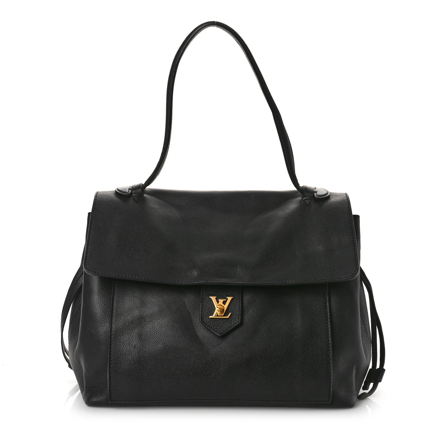 Louis Vuitton Calfskin Lockme MM Black 1 of 13