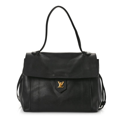Louis Vuitton Calfskin Lockme MM Black 1 of 13