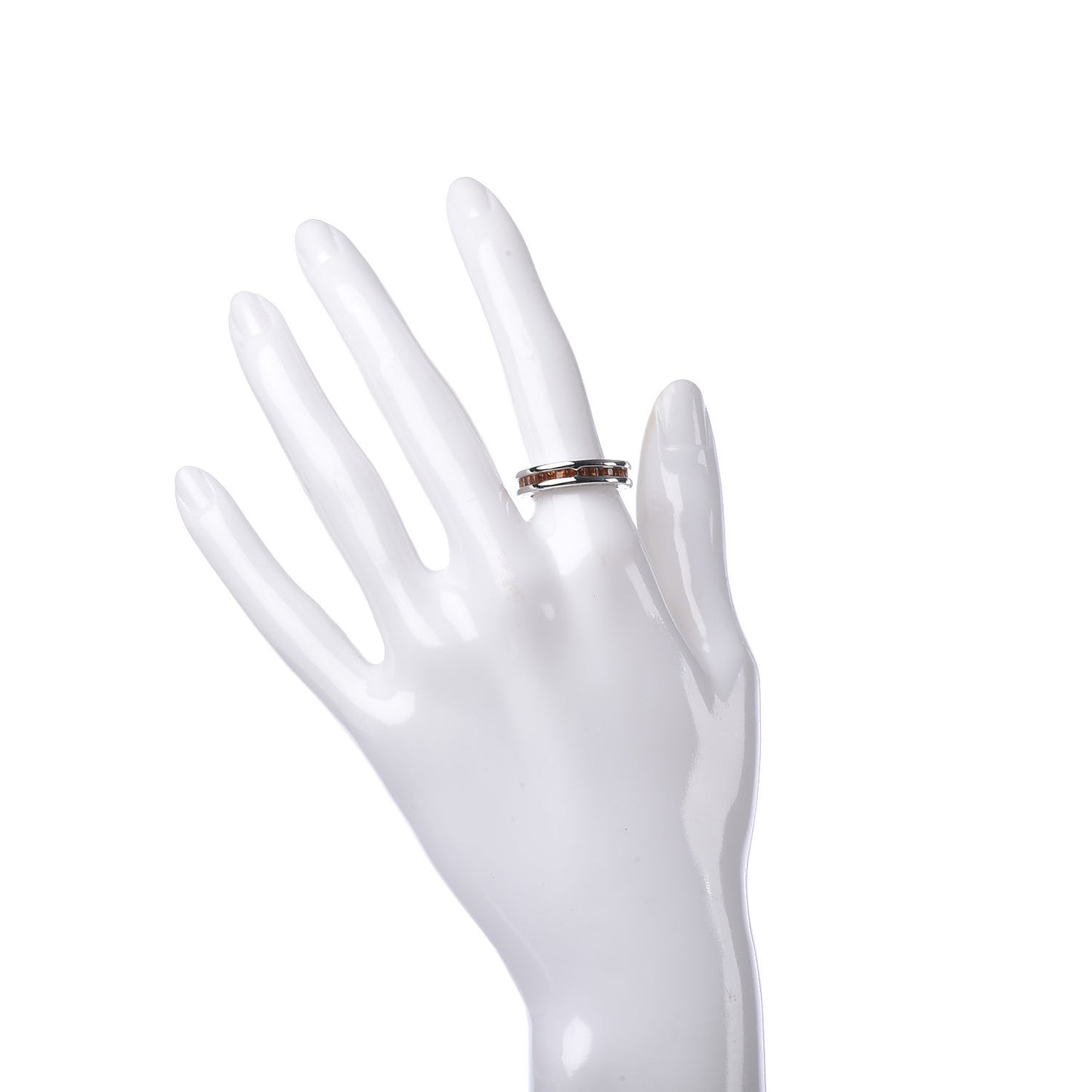 18K White Gold Citrine B.Zero1 One-Band Ring 52 6