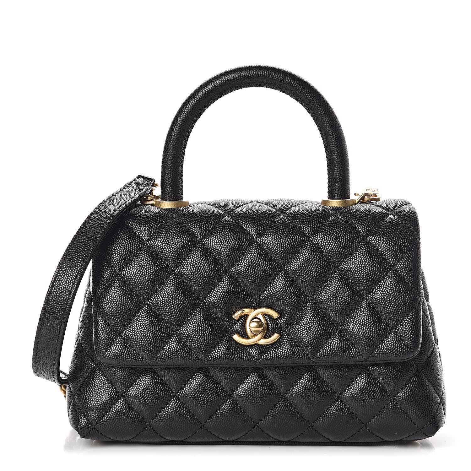 Chanel Caviar Quilted Mini Coco Handle Flap Black 1 of 10