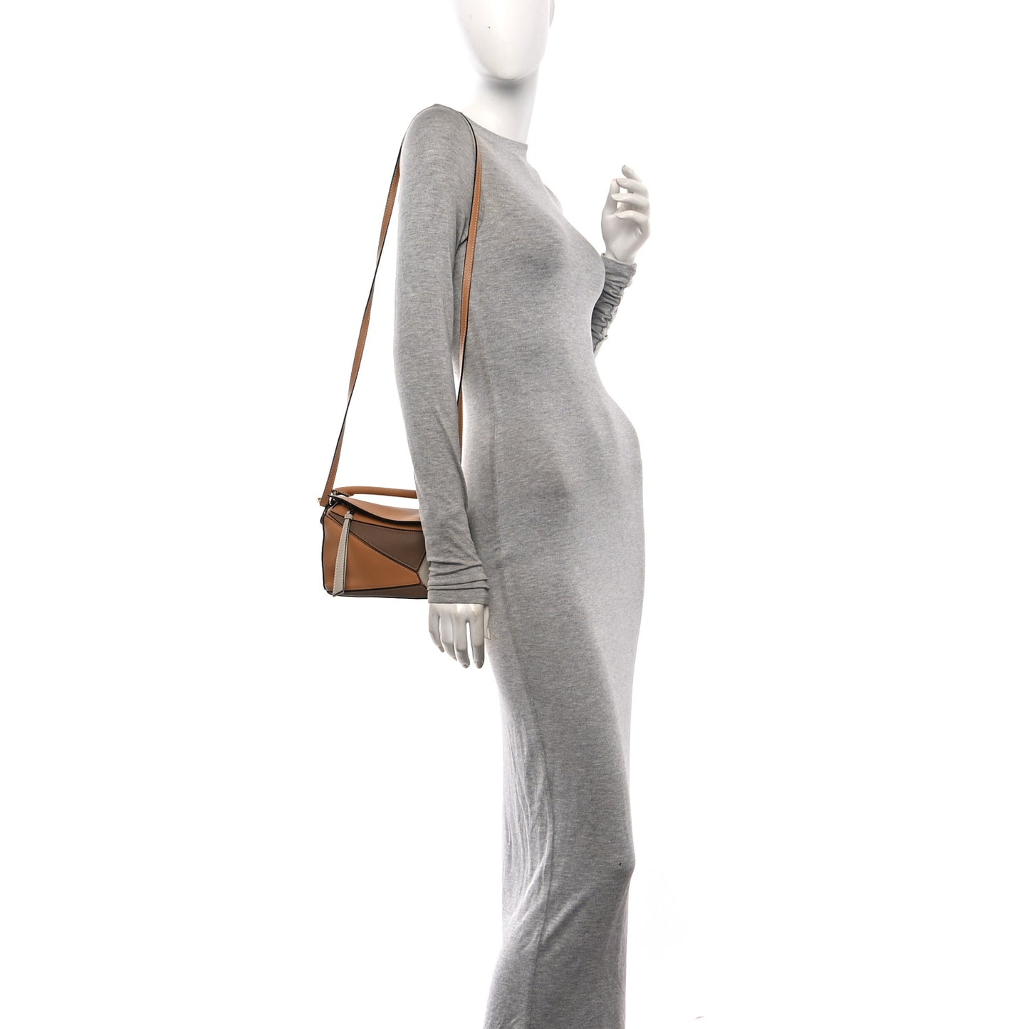 Calfskin Mini Puzzle Bag Warm Desert Mink