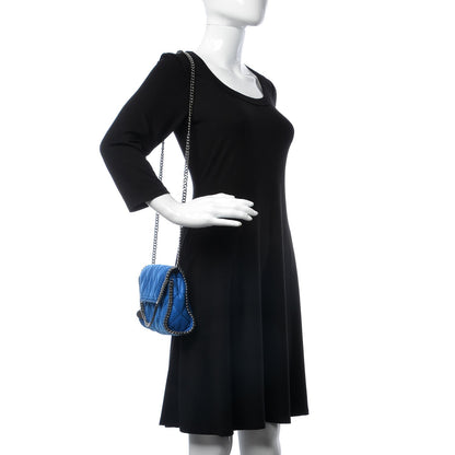 Stella McCartney Shaggy Deer Quilted Mini Falabella Bright Blue 2 of 10
