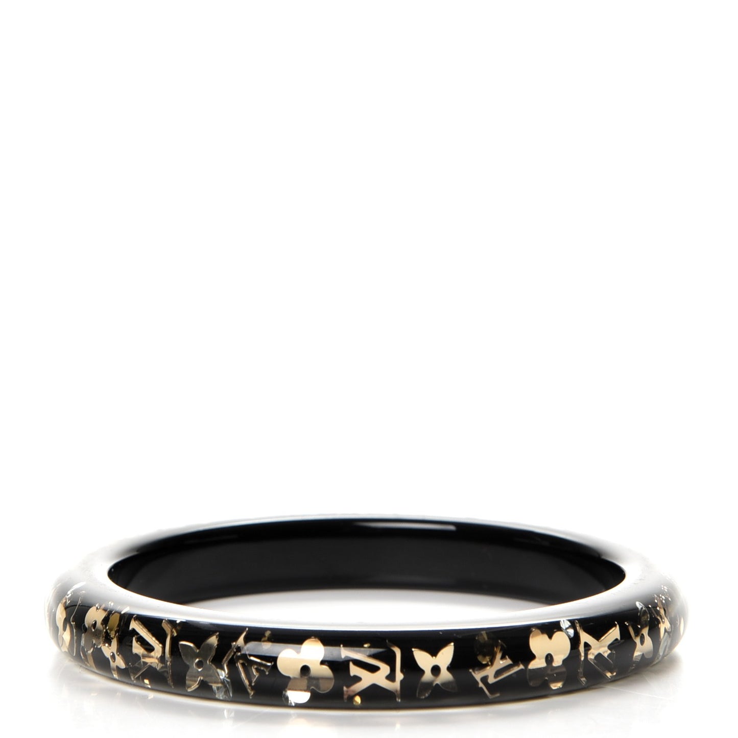 Resin Swarovski Medium Inclusion Bracelet PM Black