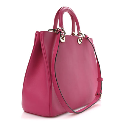 Christian Dior Smooth Calfskin Large Diorissimo Tote Fuchsia 4 of 12