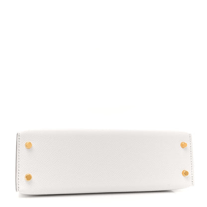 Hermes Epsom Mini Kelly Sellier 20 Gris Pale 4 of 11