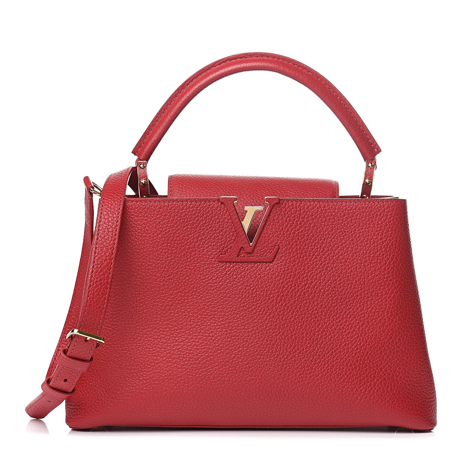Louis Vuitton Taurillon Capucines PM Rubis 1 of 10