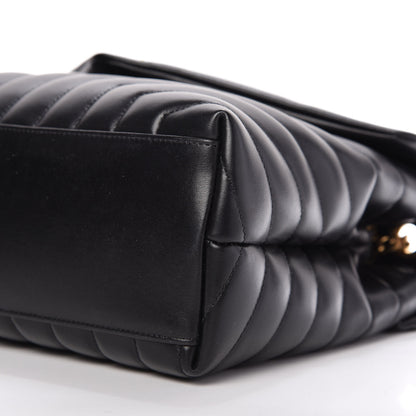 Saint Laurent Calfskin Y Quilted Monogram Medium Loulou Chain Satchel Black 7 of 9