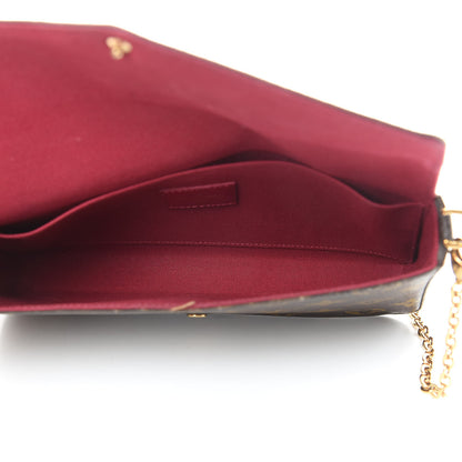 Louis Vuitton Monogram Pochette Felicie Chain Wallet Fuchsia 6 of 18